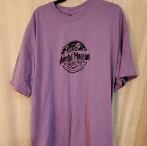 Custom Haunted Mansion 2x purple tee with tags